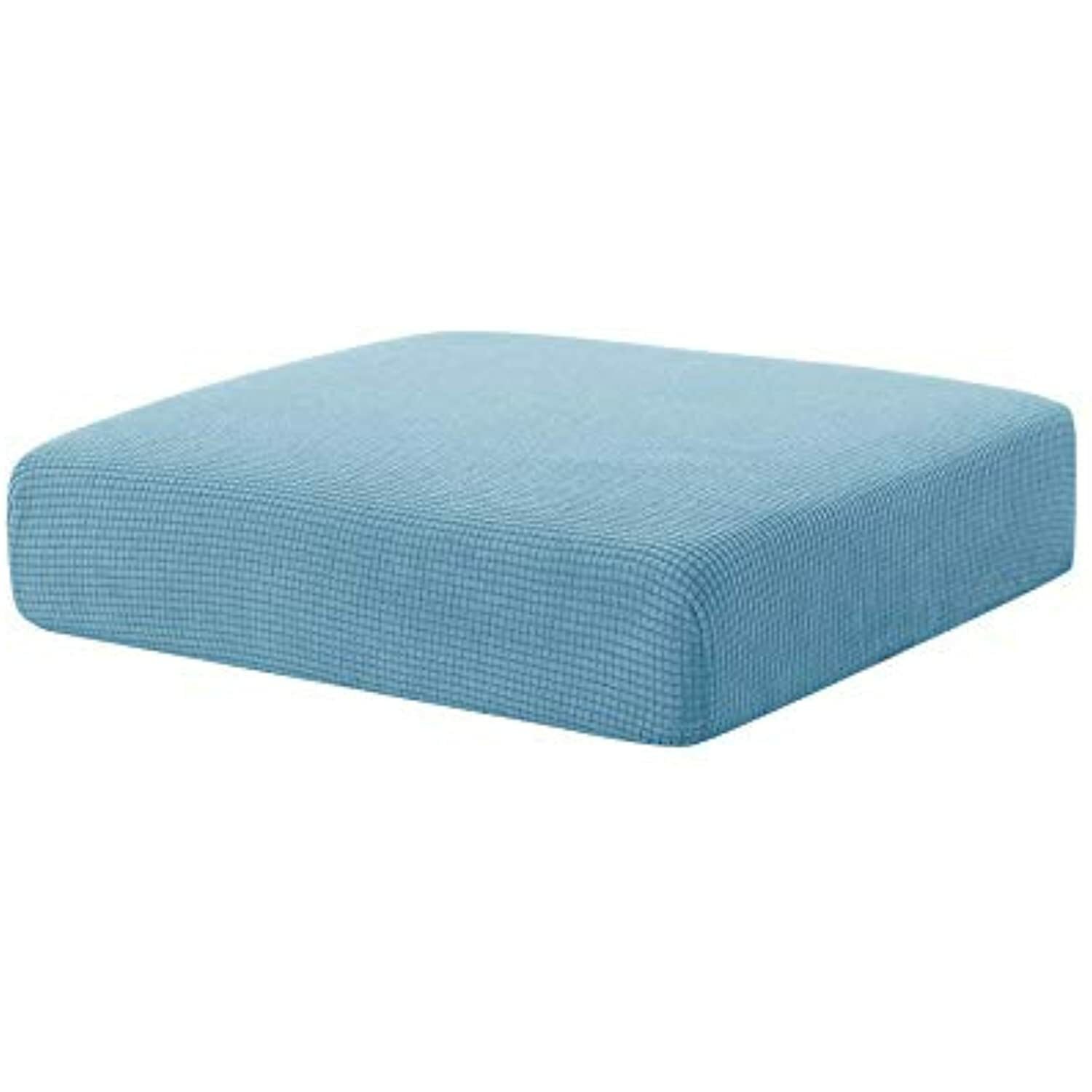 Hokway Stretch Couch Cushion Reversible Cushion Slipcovers, Smoky Blue, Small) gallery