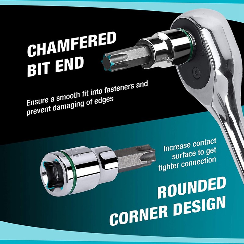 DURATECH Bit Socket 21-PC Set 3/8'' Allen Bit Socket Metric&SAE Hex Bit Sockets gallery