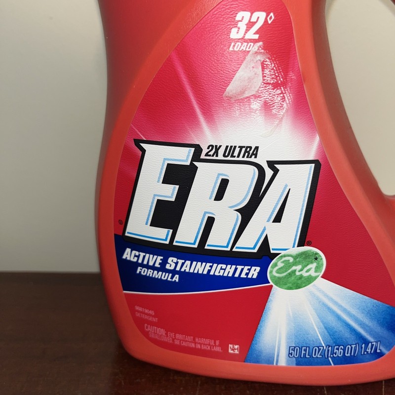 Era Liquid Laundry Detergent Active Stain Fighter ENZYMES 32 Loads 2008 HTF gallery