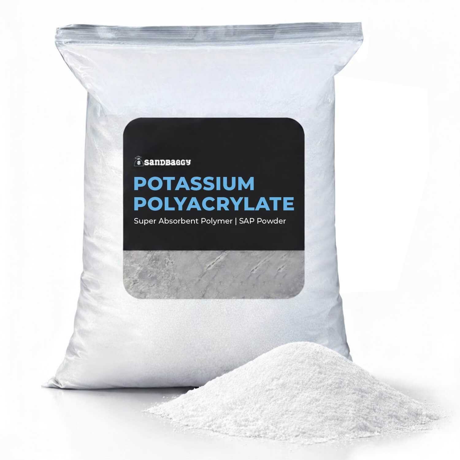 BULK Potassium Polyacrylate Super Absorbent Polymer | SAP Powder - Sandbaggy gallery