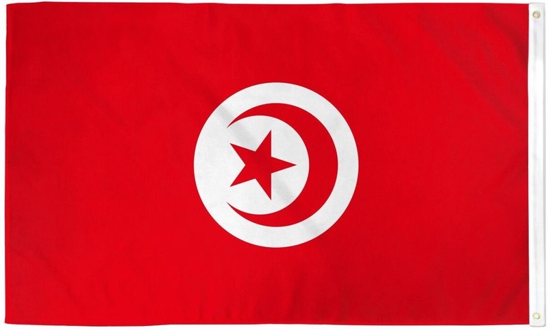 "TUNISIA" flag 2x3 ft polyester banner sign African Country Middle East UN gallery