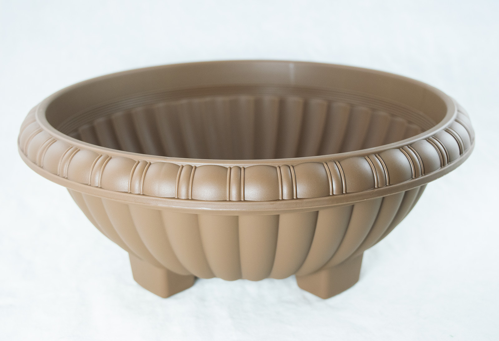 Japanese Plastic Bonsai Training Pot / Home Garden Planter 13"x 13"x 5" - Tan gallery