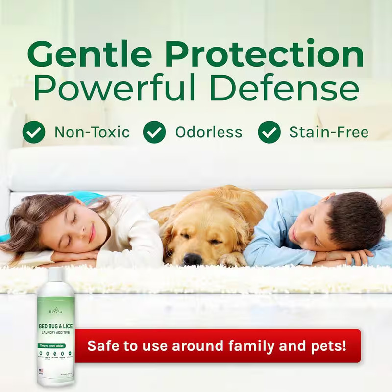 Lice and Bed Bug Laundry Additive 32Oz. Non-Toxic, Odorless, Family Safe Insect gallery