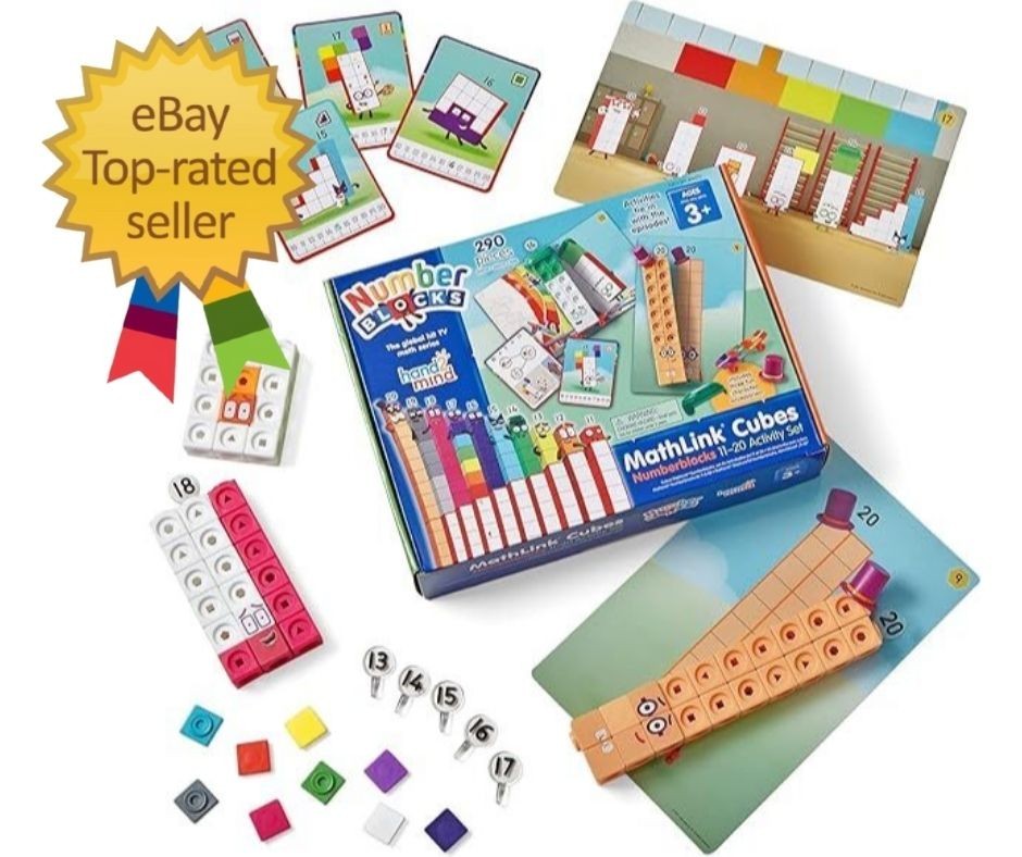 Numberblocks Mathlink Cubes 11-20 Activity Set, 30 Numberblocks gallery