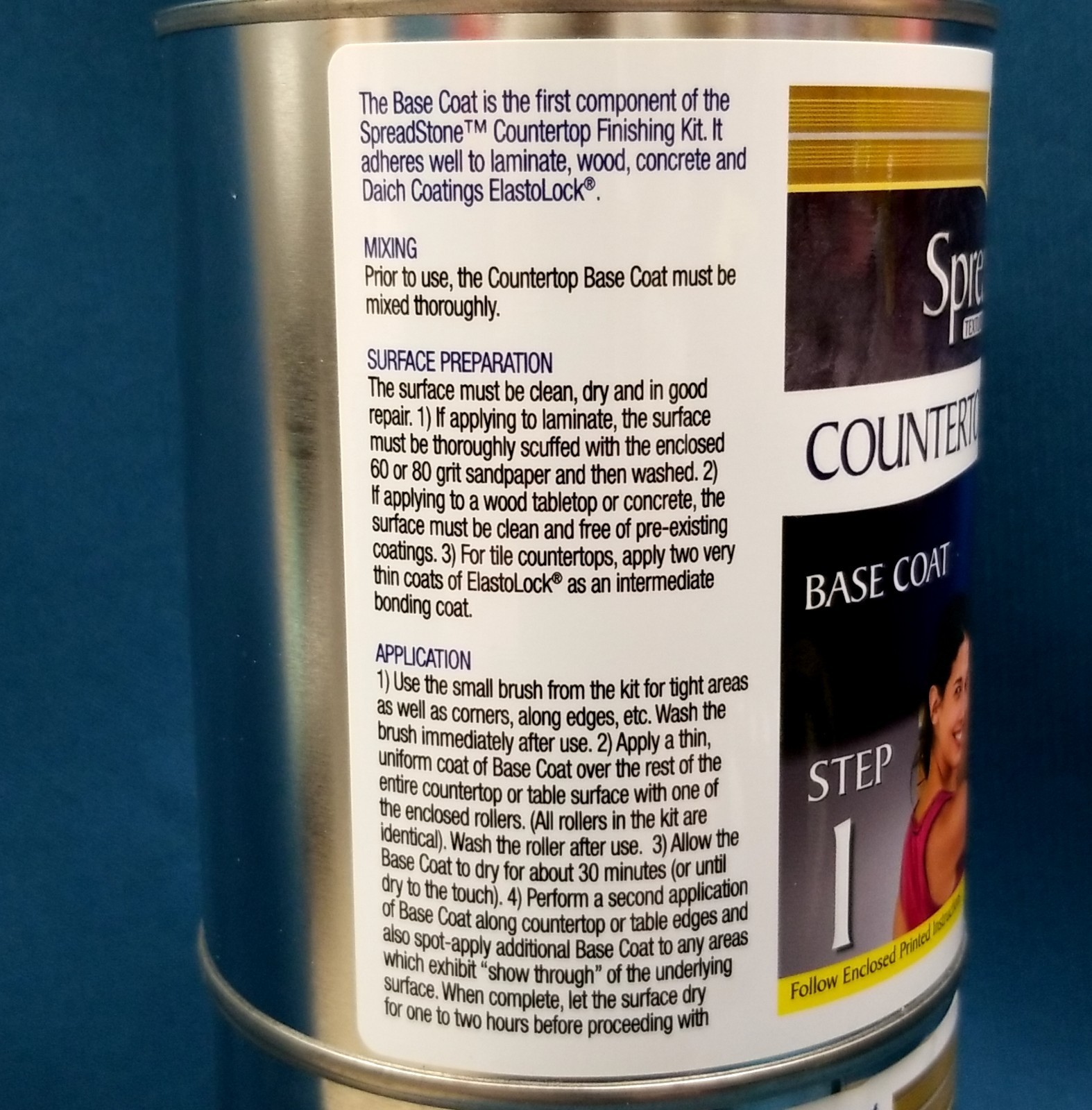 4 Cans Spread Stone Countertop Finishing Kit Mineral Select Oyster gallery