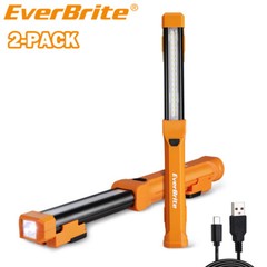 EverBrite 2-PACK 1000LM LED Work Light 4 Lighting Modes Rechargeable Work Light