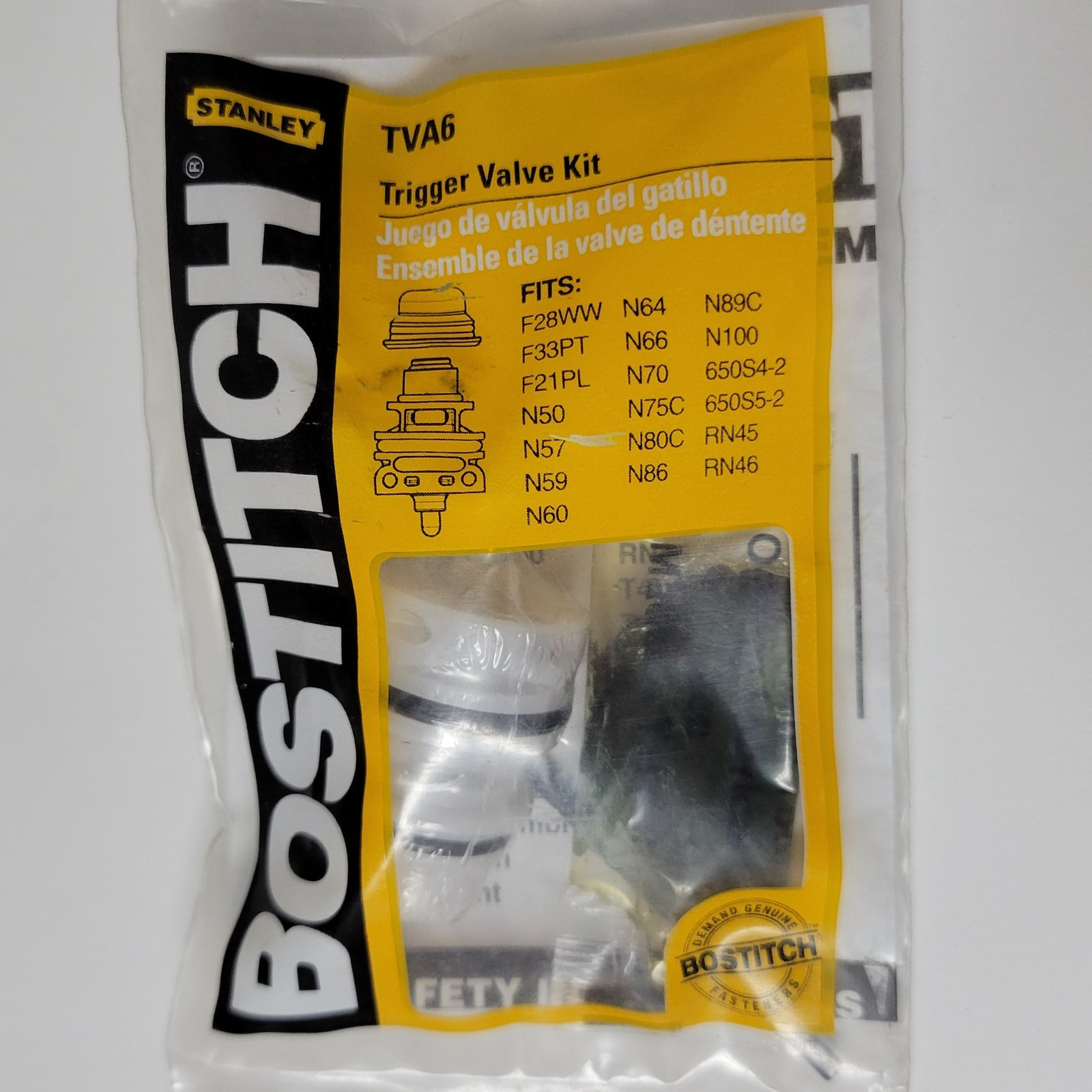 Bostitch OEM TVA6 Trigger Valve Kit fits F21PL, F28WW, N89C, RN46, ETC. gallery