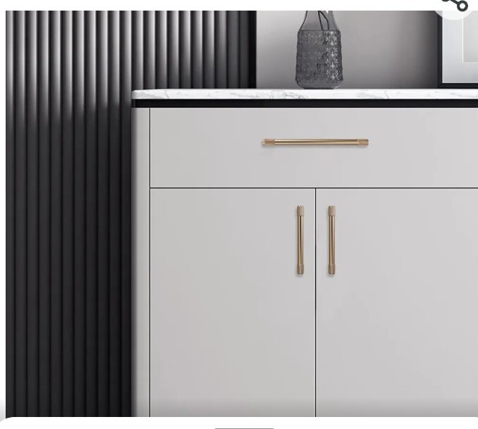 8 Pack 7Inch(177mm) Champagne Copper Kitchen Cabinet Handles Knurled Cabinet Pu gallery