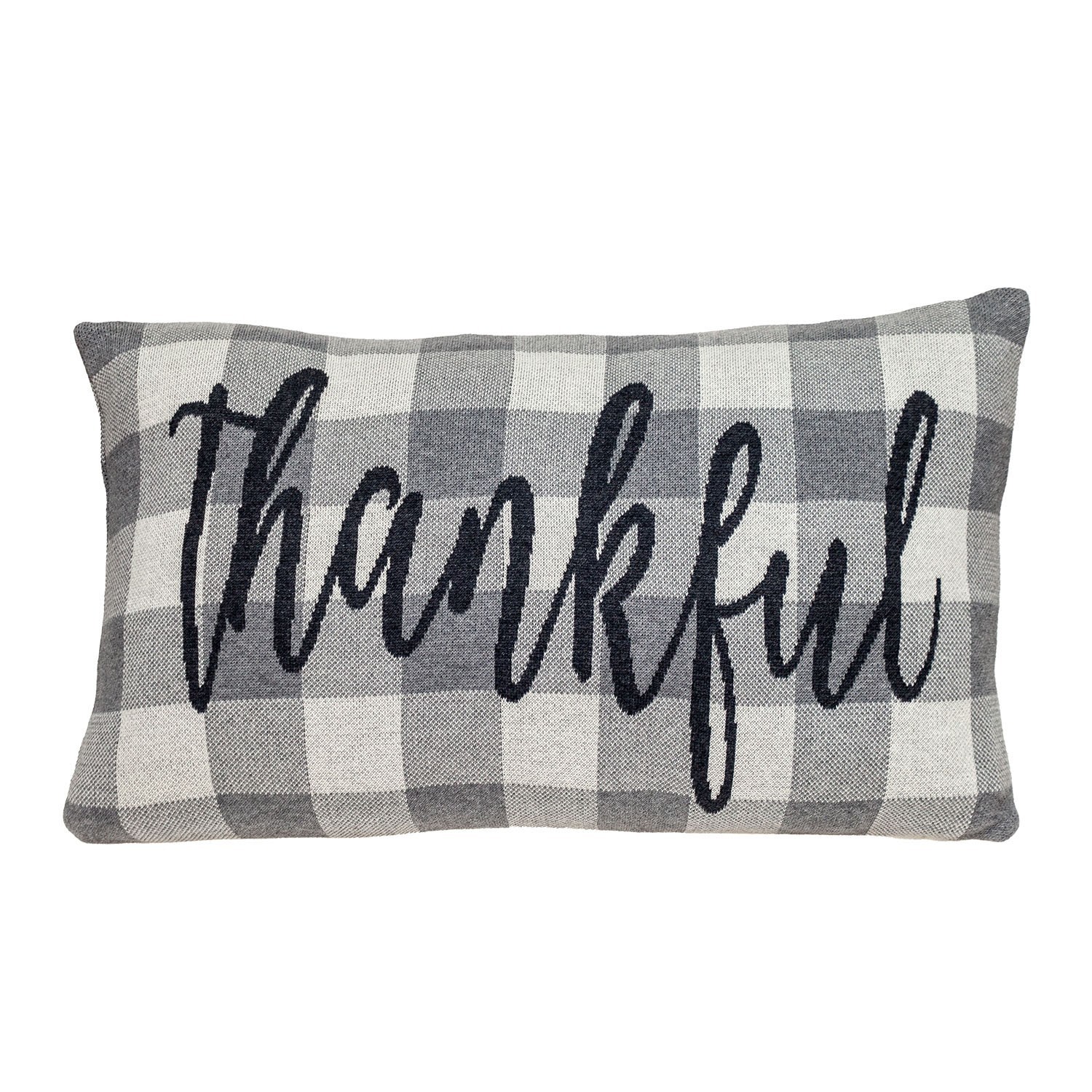 Parkland Collection Thankful 16" x 24" Cotton Lumbar Throw Pillow gallery