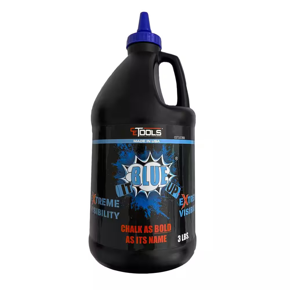 CE Tools Blue Chalk Reel 3lb Premium Marking Chalk Water Repellent Outdoor Bold gallery