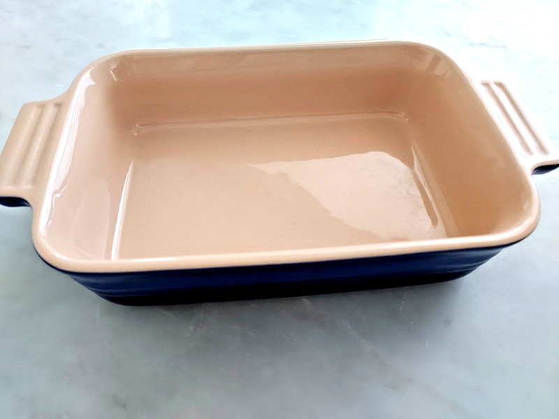 Le Creuset Blue Small Rectangular Baking Casserole Dish 7" X 5" X 2” gallery