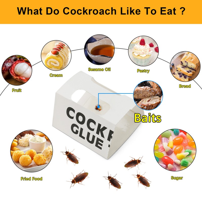 6-48PCS Roach Trap Pest Cockroach Killer Glue Catchers Indoor Roach Insect Motel gallery