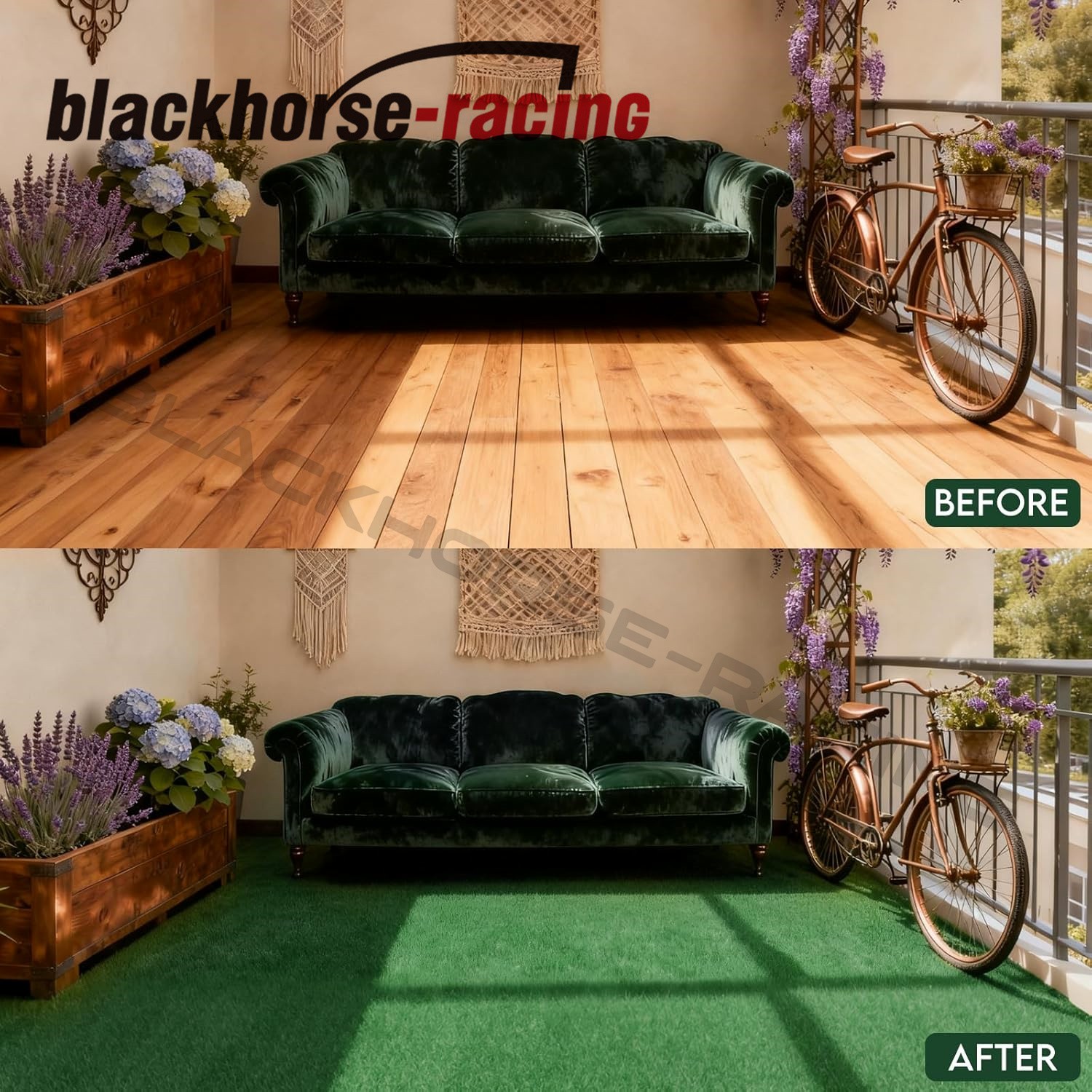9ft. x 12ft. Synthetic Landscape Fake Grass Mat Artificial Pet Turf Lawn Garden gallery