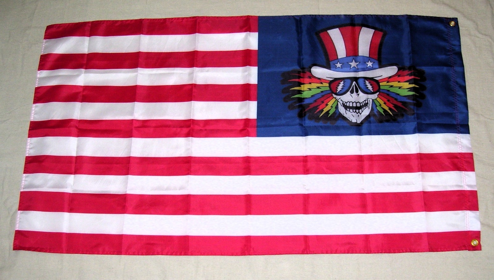 GRATEFUL DEAD 3'X5' FLAG BANNER **FULL COLOR BOTH SIDES** FAST SHIPPING gallery