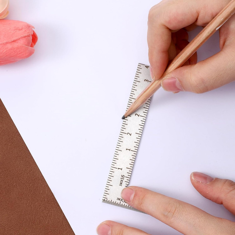L Shaped Ruler Mini Measuring Tool 2 inch by 4 inch&10cm by 5cm Two Different Si gallery