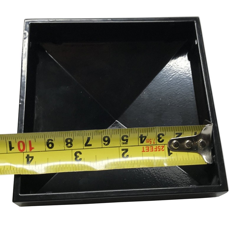 Decorex Hardware 4" x Aluminum Pyramid Post Cap for Metal 4x4 Inch, Black gallery