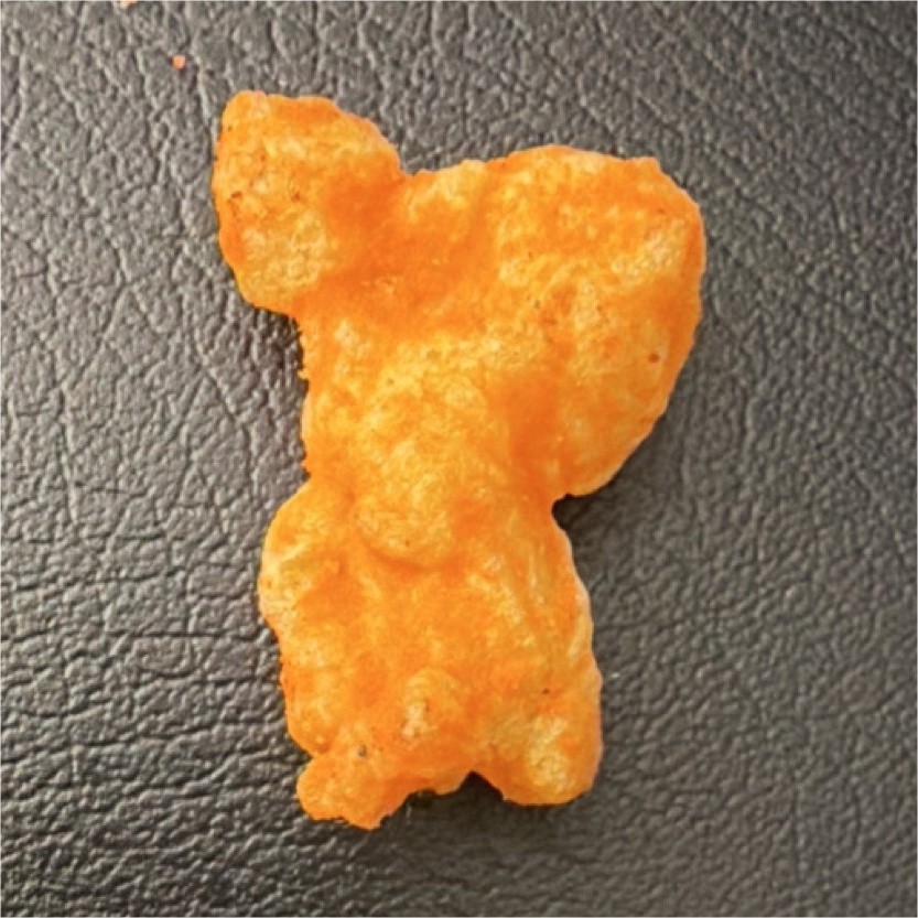Single Cheese Puff Puffed Snack Piece / Puffed Cheese Snack Piece gallery