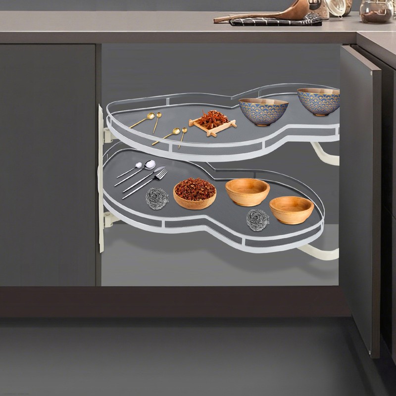 Kitchen Blind Corner Cabinet Pull Out Shelves 2-Tier Left Pull-out Organizer gallery