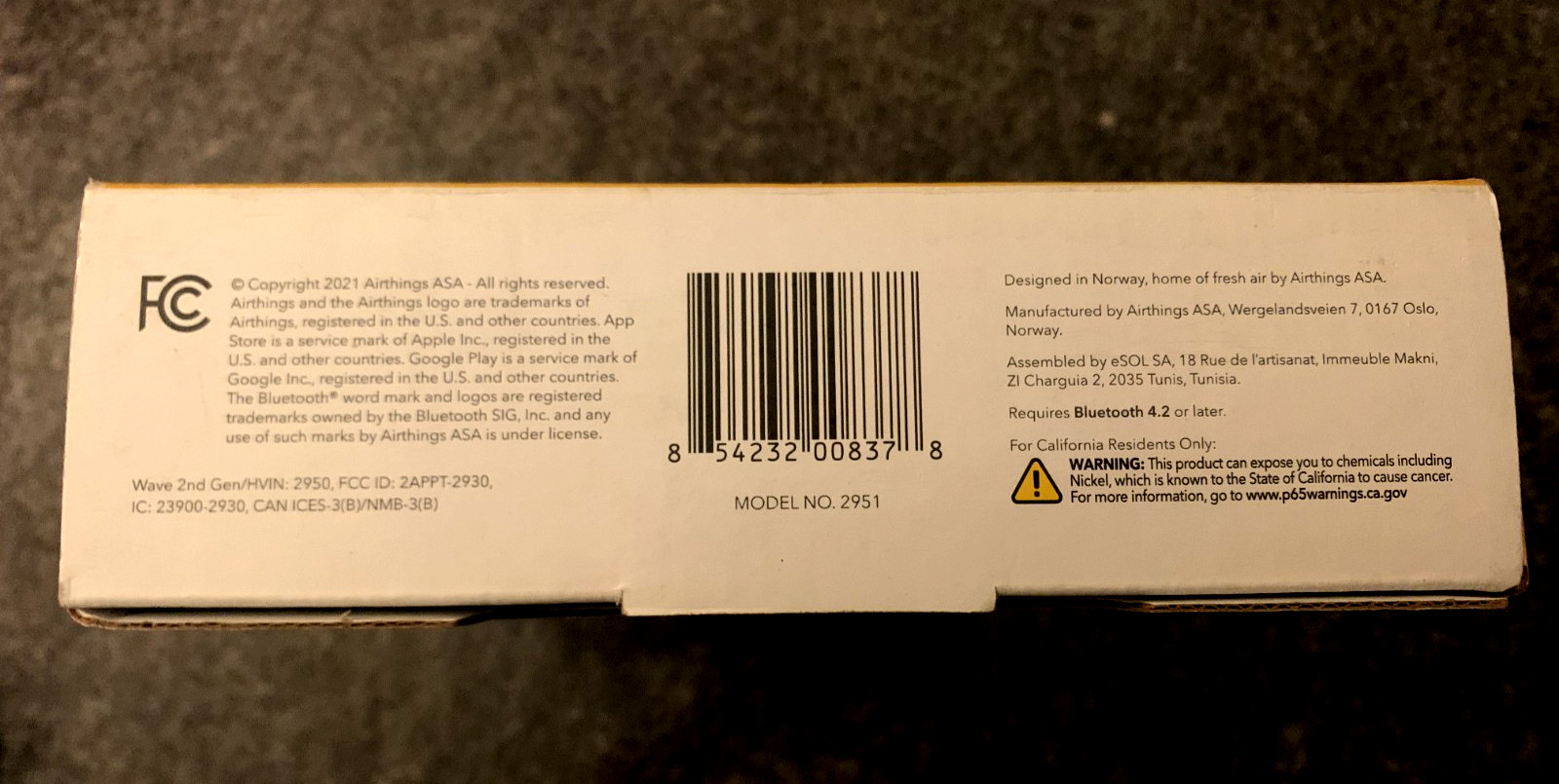 Airthings Wave Radon Battery Operated Smart Radon Detector 2951 gallery