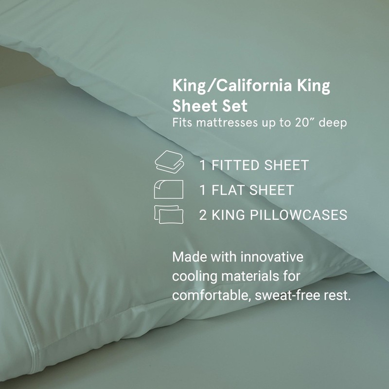 SHEEX - Original Performance Sheets Set King/California King Ecru - Cooling gallery