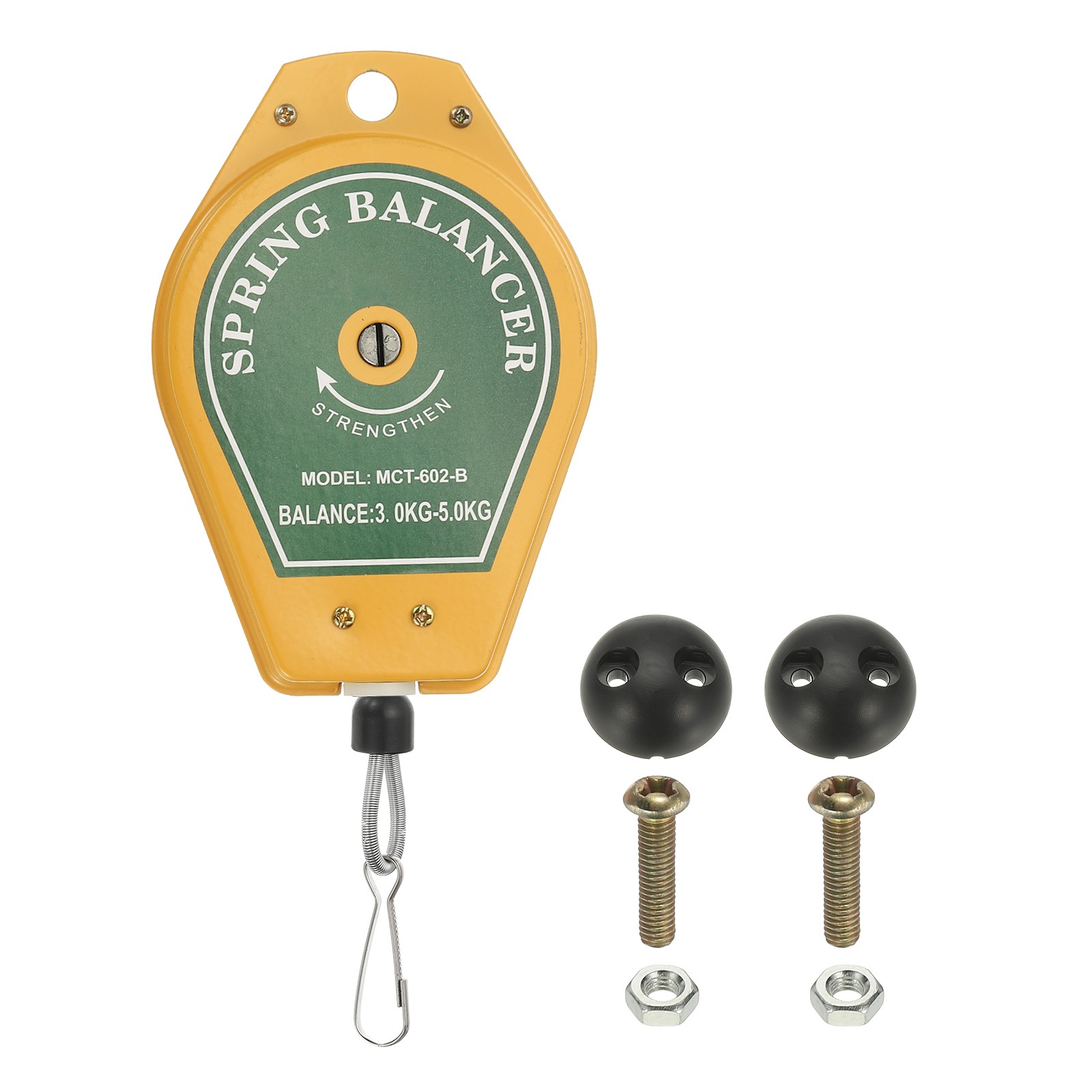 Retractable Spring Scale 6.6-11lbs Adjustable 4.4ft for Tool Yellow gallery