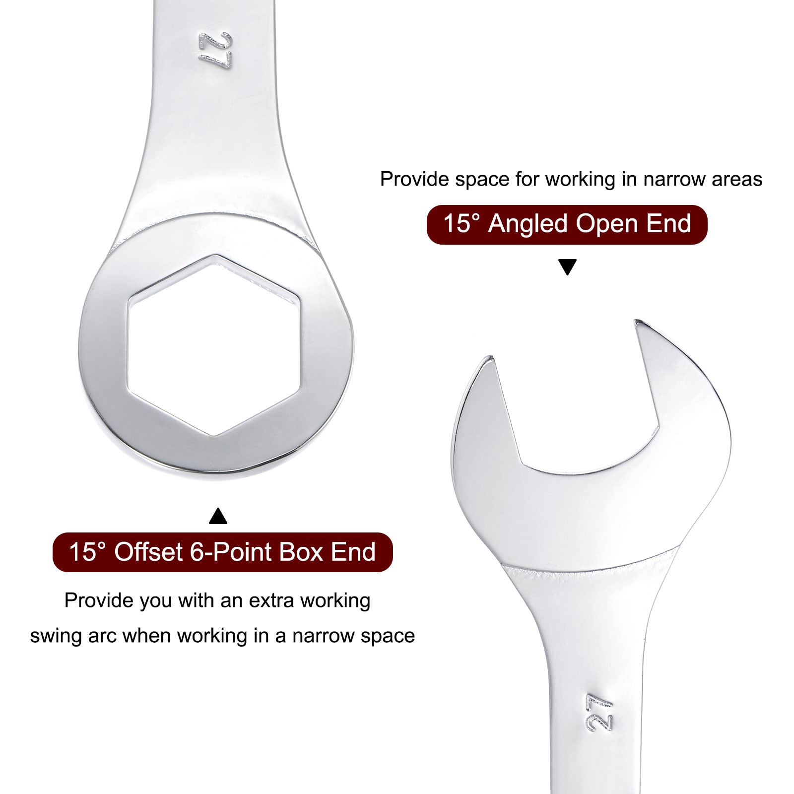 27mm Thin 6 Point Combination Wrench Metric High Carbon Steel gallery