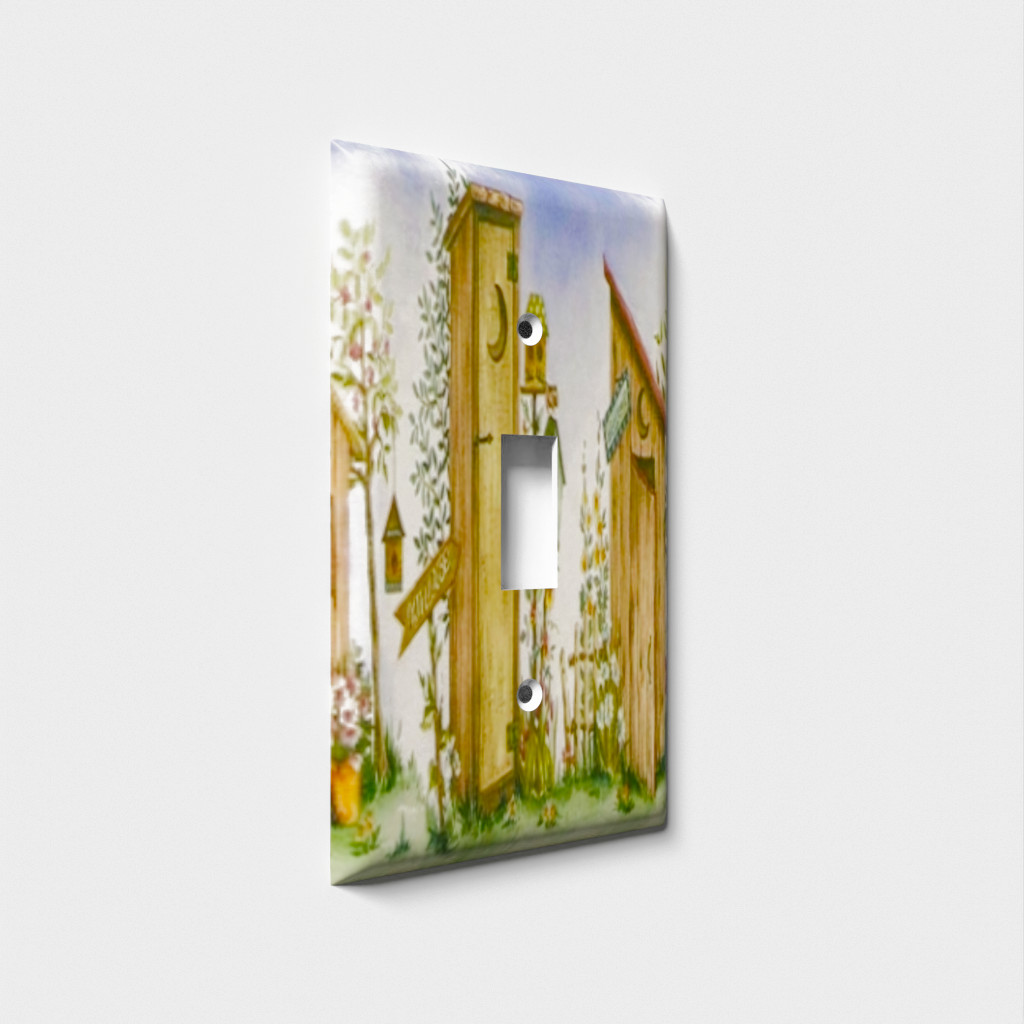 SnazzySwitch Outhouse Decorative Light Switch Plate Cover gallery
