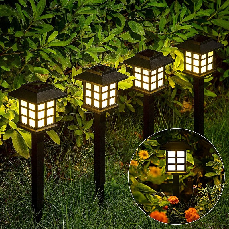 12Pack Solar Pathway Lights Outdoor Landscape Solar Waterproof Garden LED Lights gallery
