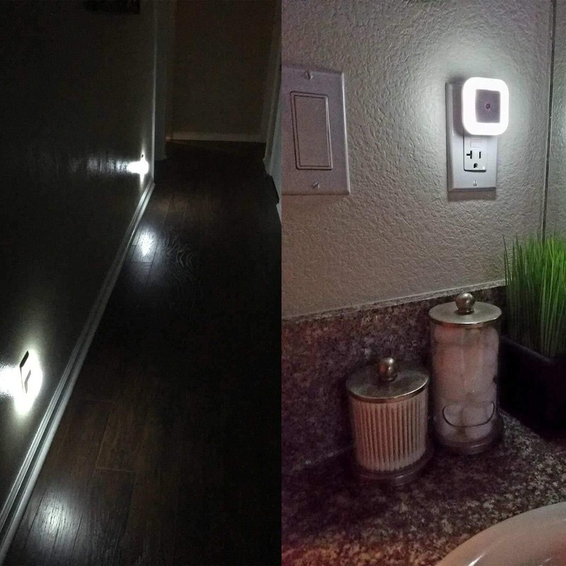 4/8/12 Pcs Wall Plug-in LED Night Lights Lamp Dusk to Dawn Sensor Soft White New gallery