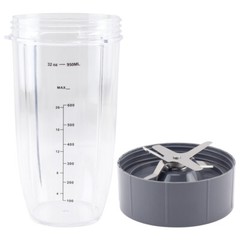 32 oz Cup and Extractor Blade for NutriBullet 600W 900W NB-101B NB-101S NB-201