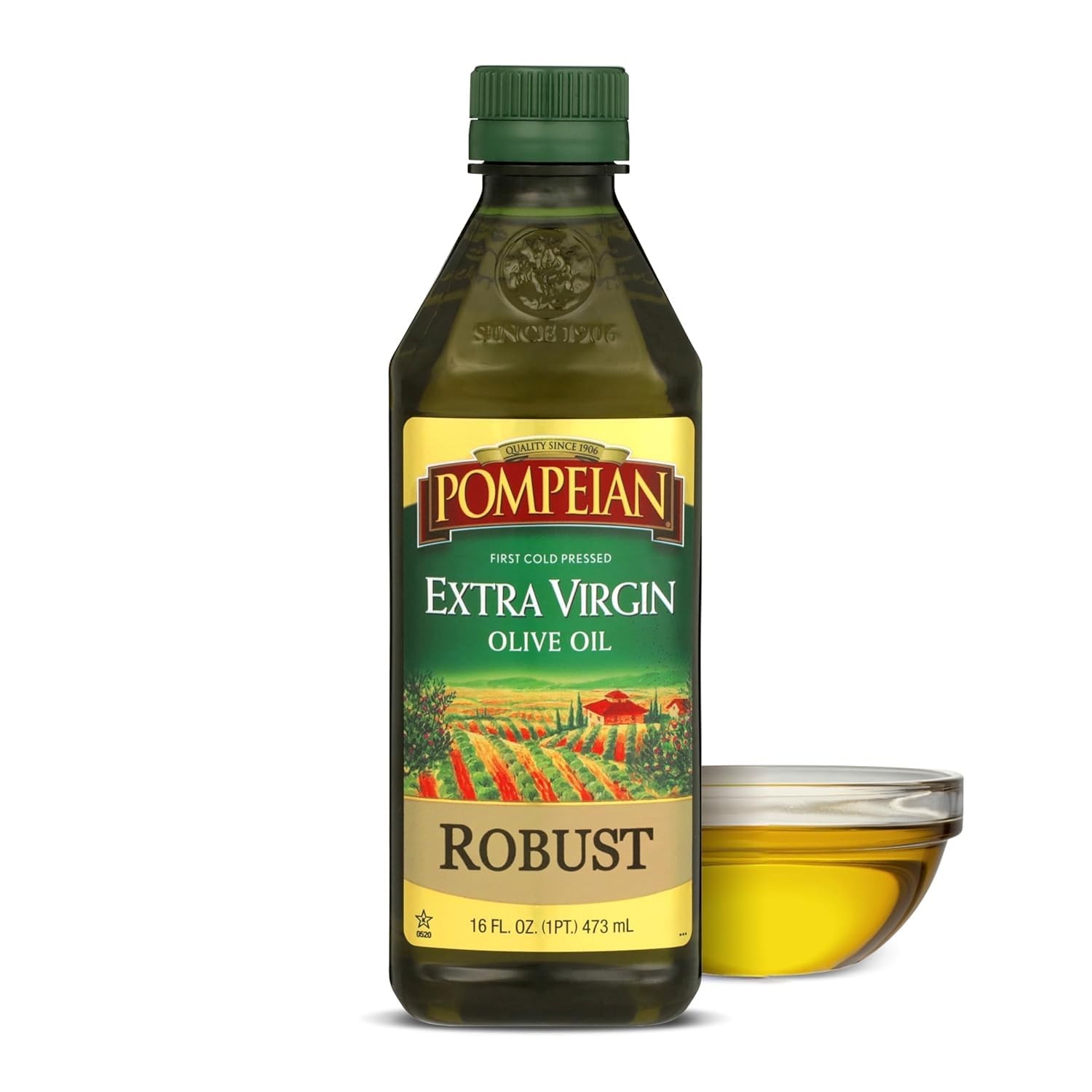 Pompeian Robust Extra Virgin Olive Oil - 16 Fl Oz - 16 (Pack of 1) gallery