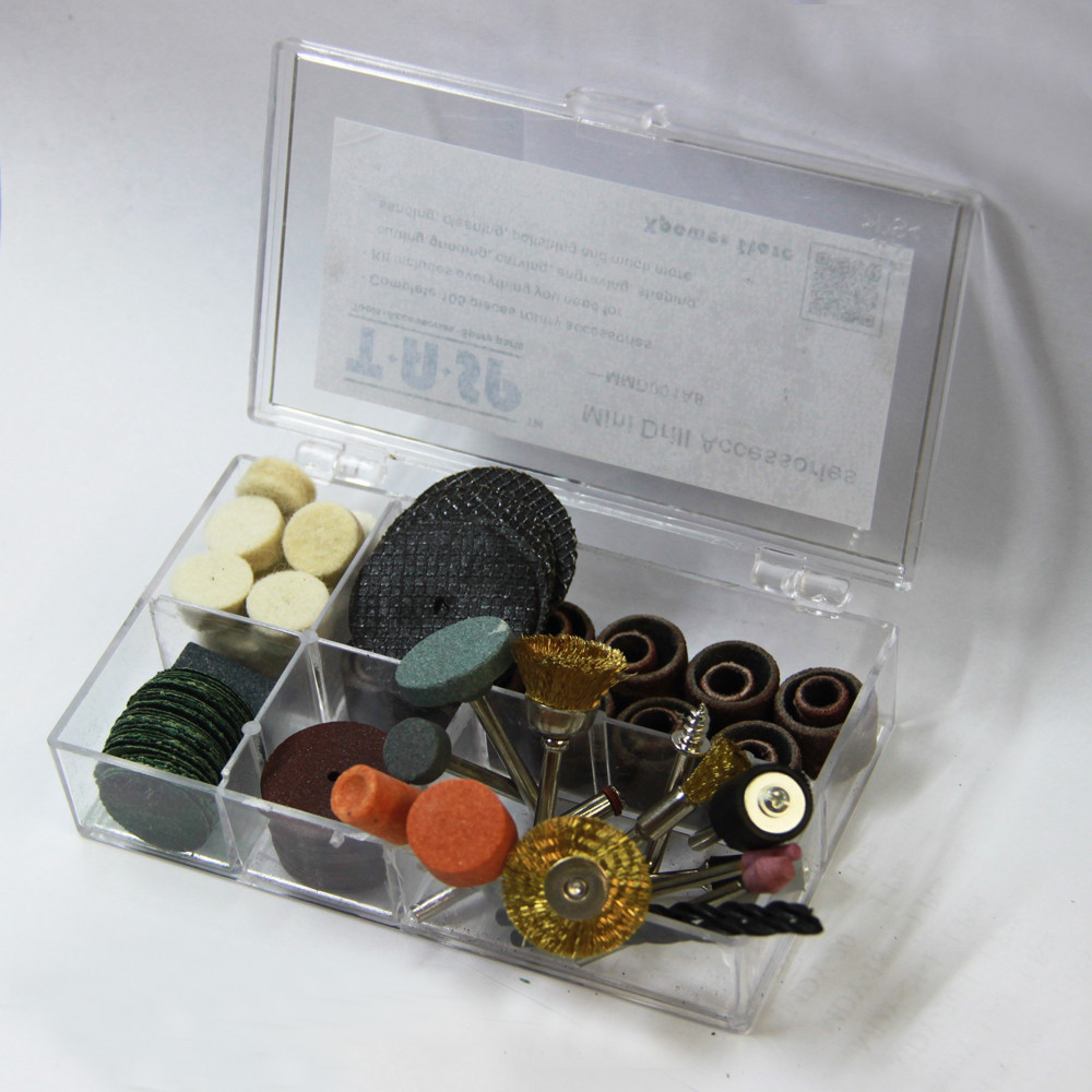 105PC Dremel Rotary Tool Bit Set Accessories Mini Drill Kit with 3.2mm Mandrel gallery