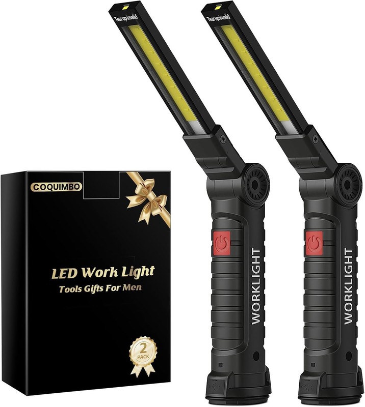 Gift-Ready 2-Pack 800 Lumen LED Work Lights for Every Occasion, Compact Design gallery