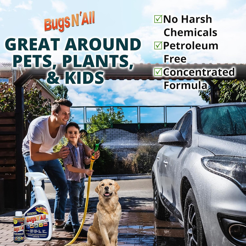 Bugs N’ All Multipurpose Car Cleaner & Degreaser - Bug & Tar Remover Concentrate gallery