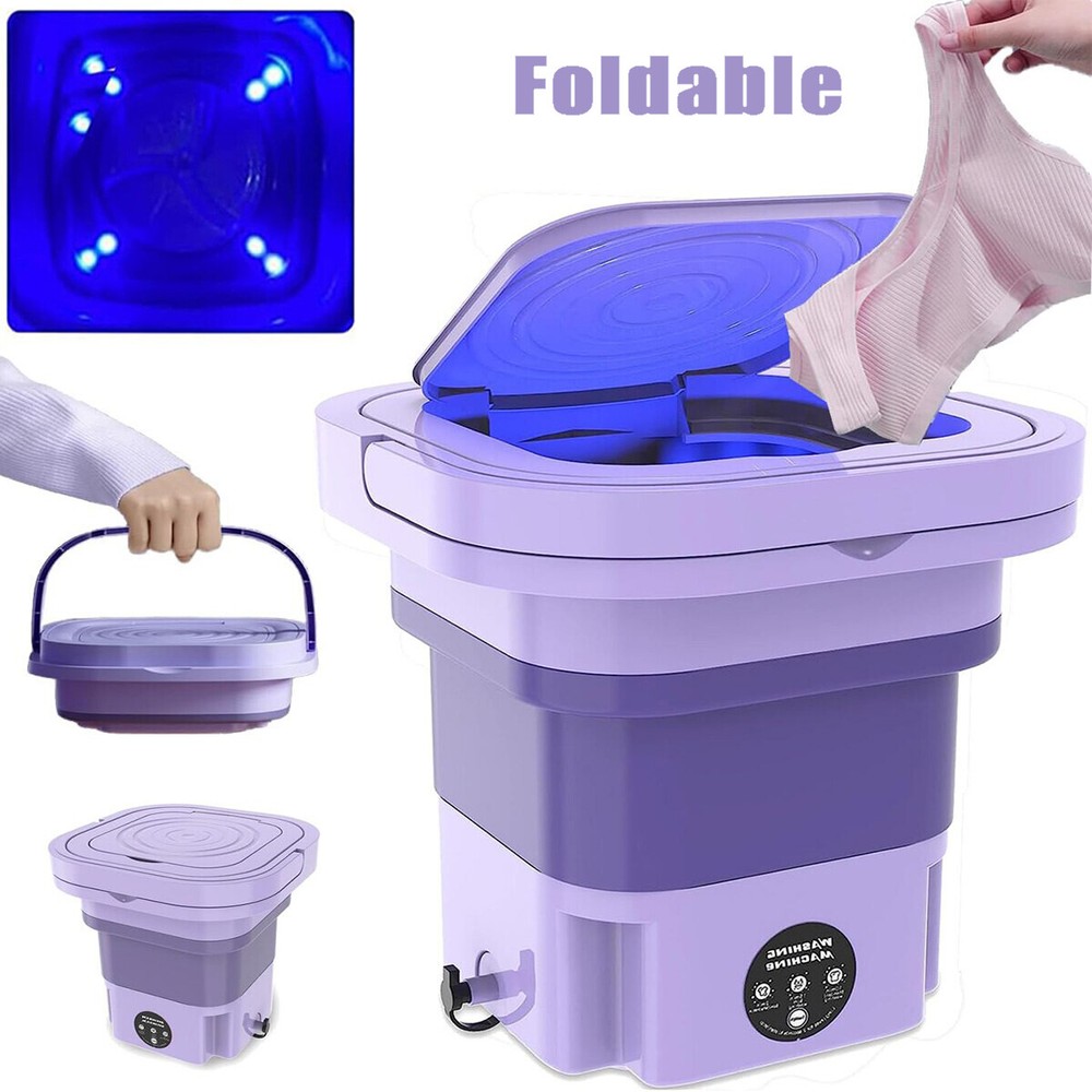 Portable Washing Machine Mini Washer Foldable Washer and Spin Dryer Small Travel