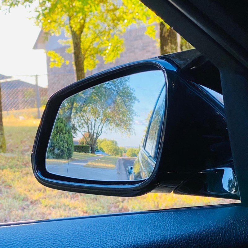 Left Side Door Wind Heated White Mirror Glass With Back Plate For F01 F07 F10... gallery