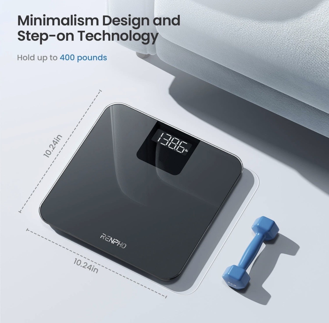 RENPHO Digital Body Weight Scale Highly Accurate Scale for Weight LED Display US gallery