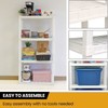 Storage Rack Interlocking Multipurpose 4-Tier 56"H x 14"D x 30"W White-400 lbs gallery