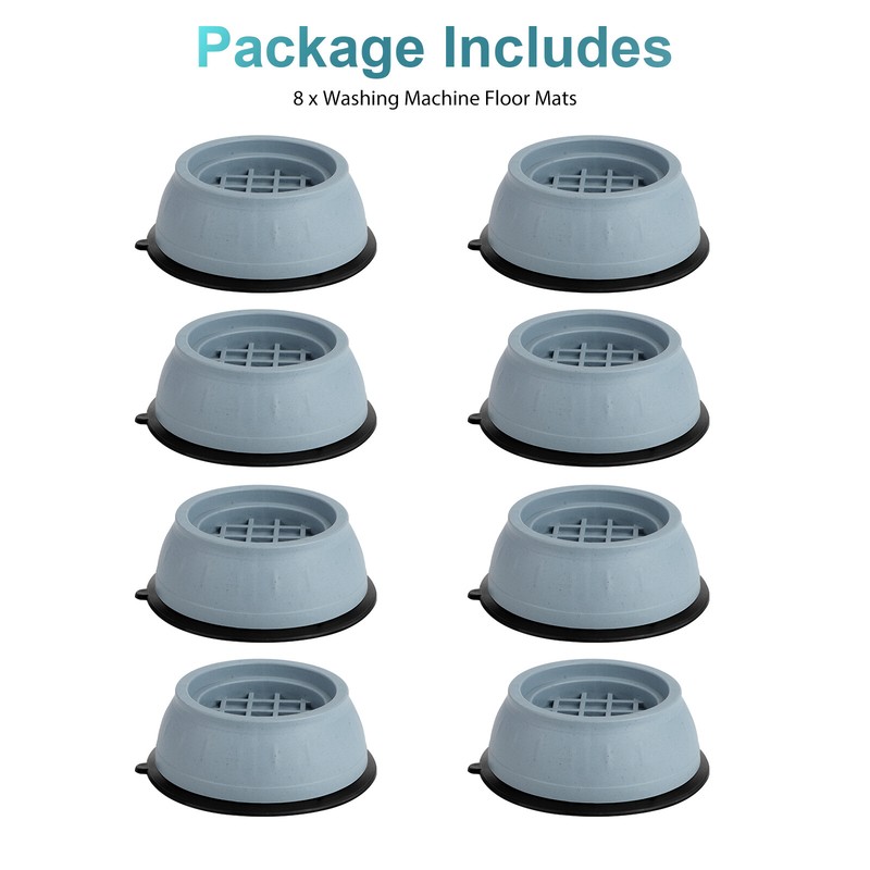 8Pcs Anti Vibration Washing Machine Support Anti-Slip Rubber Feet Base Pads Mat gallery