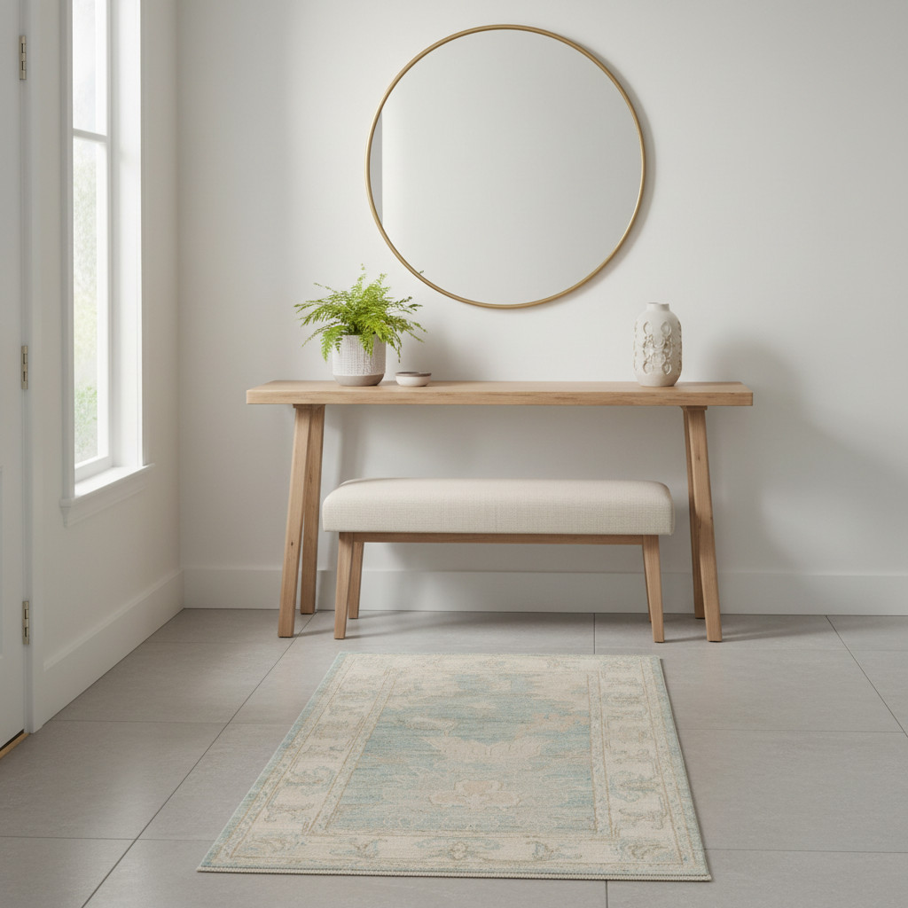 2.11 x 4.8 ft Hand Knotted Oushak Rug gallery