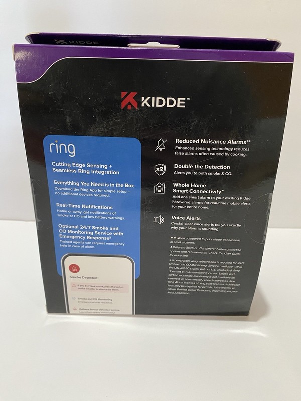 Kidde Ring Enabled Smart Smoke + Carbon Monoxide Alarm Detector Wired RGCUAR-RW gallery