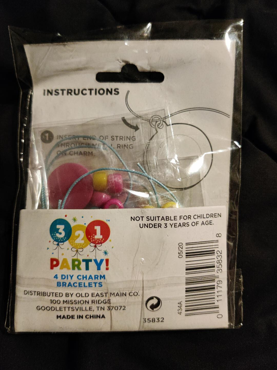 321 PARTY! 4 DIY Charm Bracelets Party Favors x3 packs NEW gallery