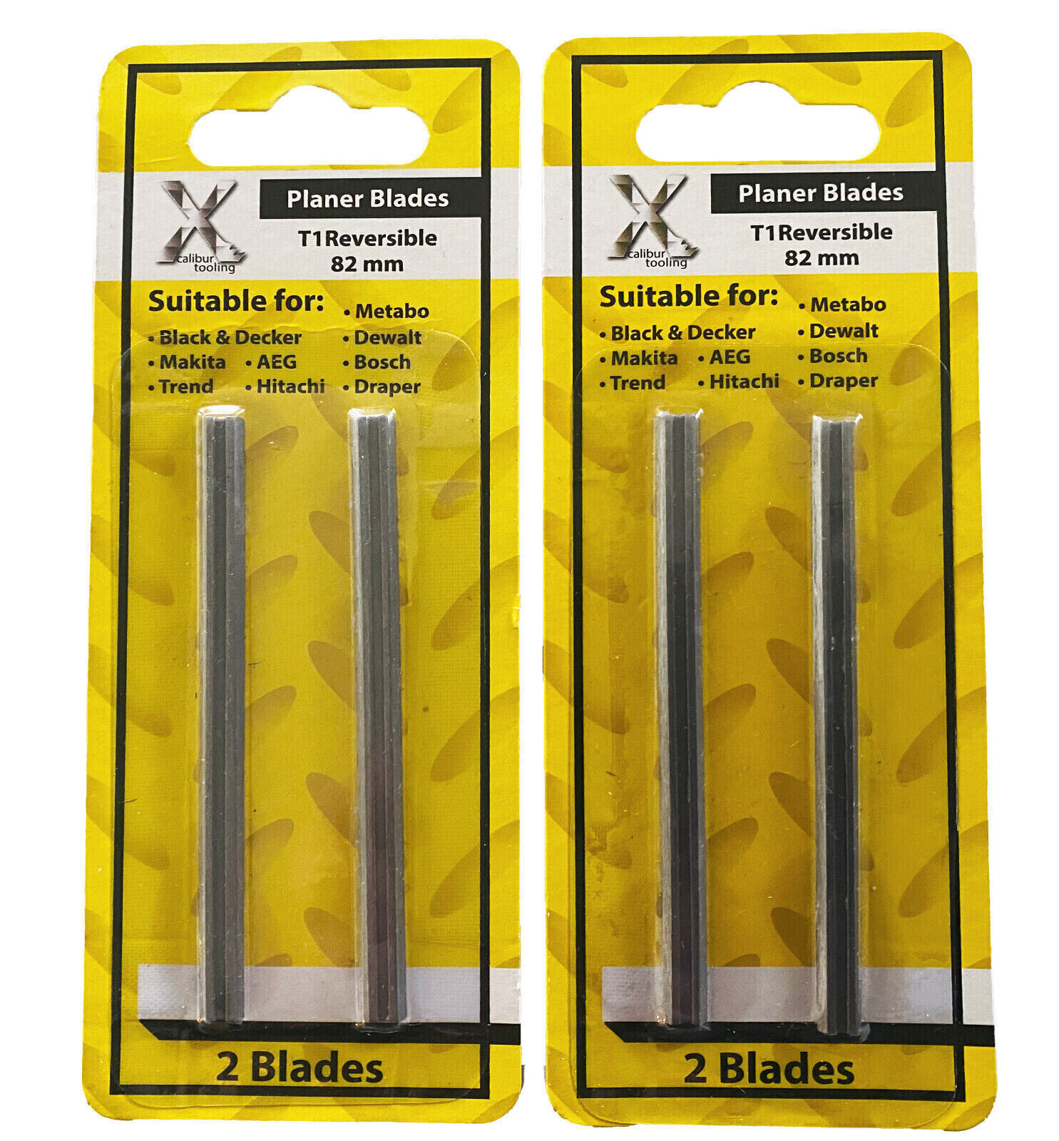 4 reversible Planer blades 3 1/4 Inch HSS Bosch Black and Decker DeWalt NEW gallery