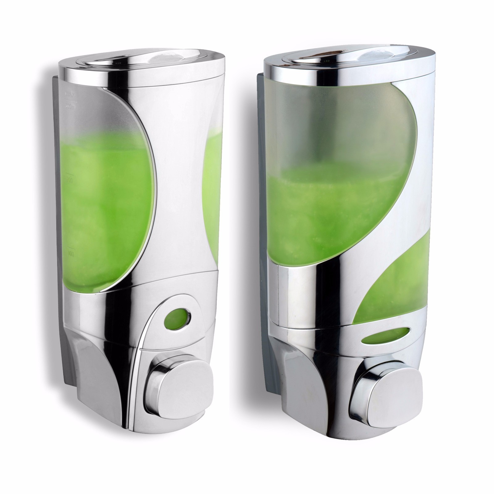 Soap Dispenser Bathroom Wall Mount Shower Shampoo Lotion Container Holder System gallery