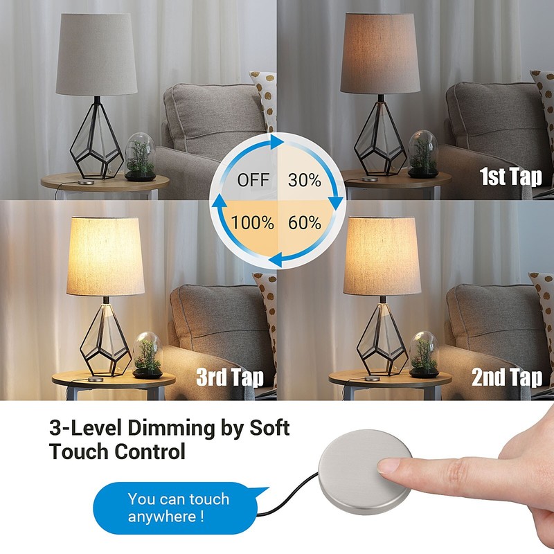DEWENWILS Touch Dimmer Switch, Touch Pad Control with 3 Levels of Dimming gallery
