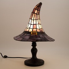 Cracker Barrel Exclusive Witch Hat Lamp | Stained Glass Lamp | In Hand Ships Now