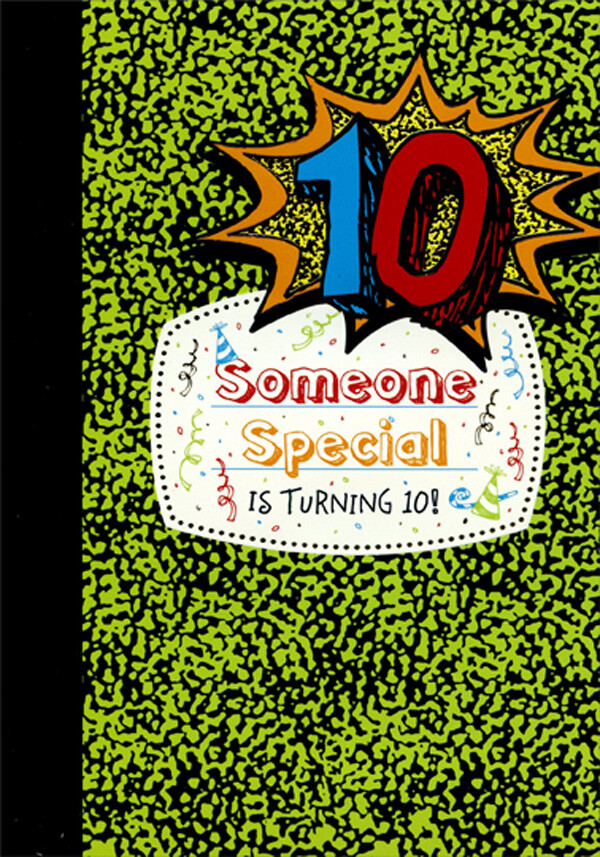 Someone Special Notebook Designer Greetings Age 10 / 10th Birthday Card gallery