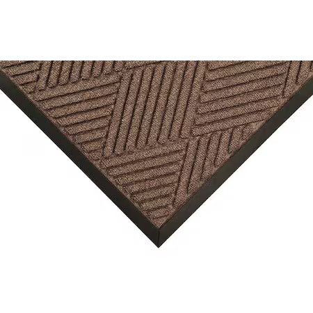 Condor 8Pr94 Entrance Mat, Polypropylene, 3/8 In Thick, Brown, 3 Ft W X 5 Ft L gallery