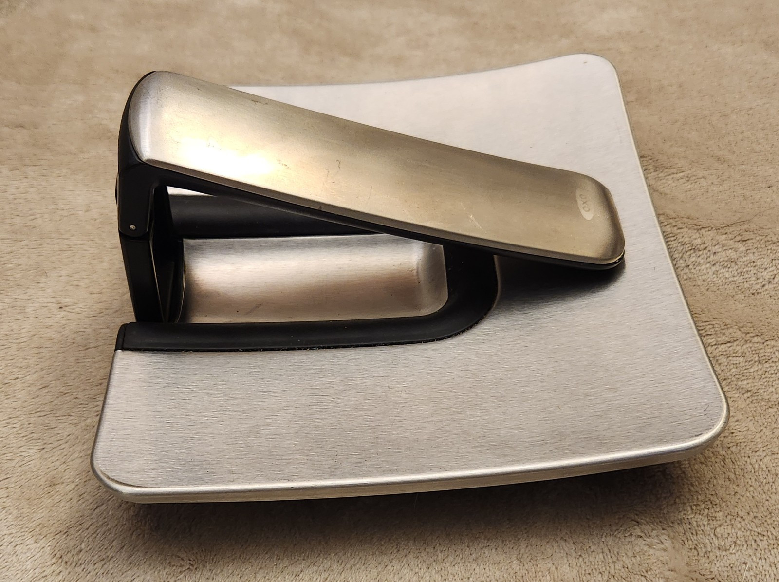 OXO Good Grips SimplyPull Napkin Holder Stainless Steel Pivoting Weighted Arm gallery