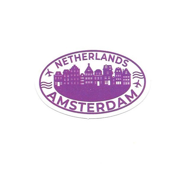 Amsterdam Netherlands Vinyl Sticker Travel Souvenir Luggage Laptop Graphic gallery